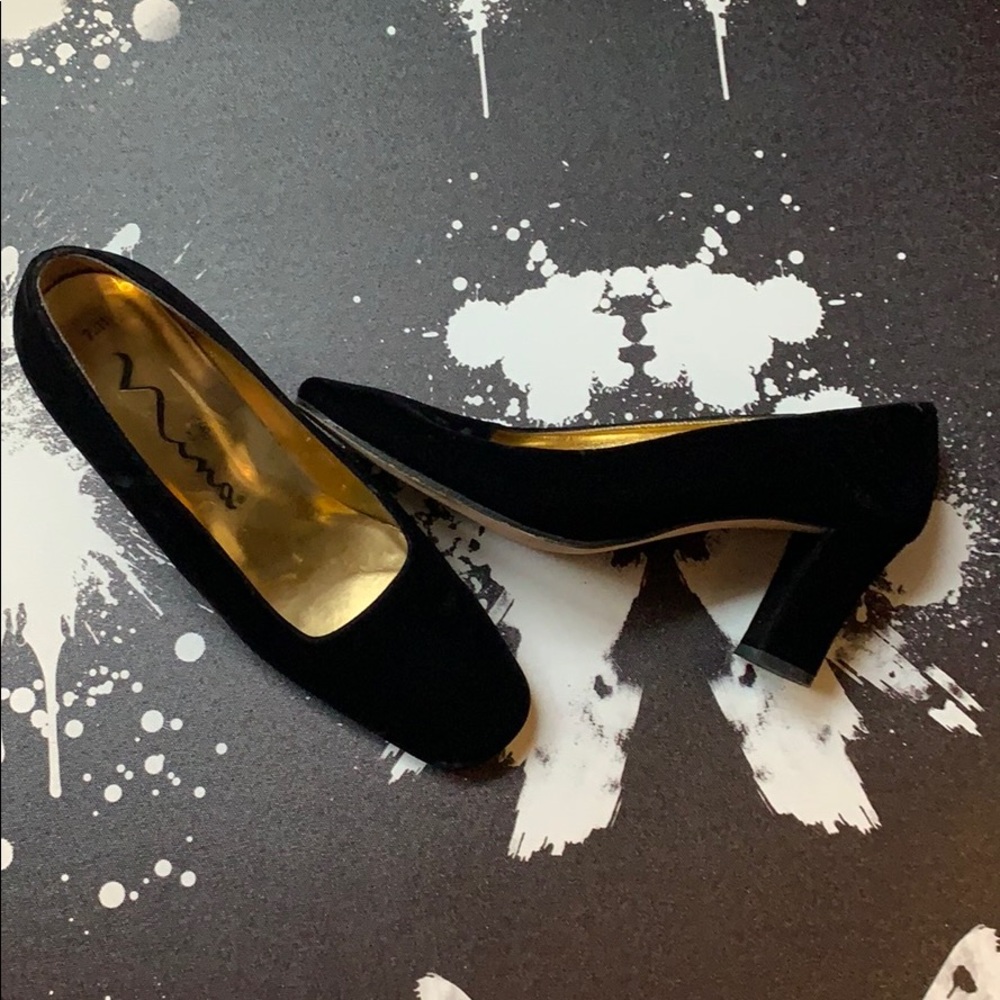 Velvet heels